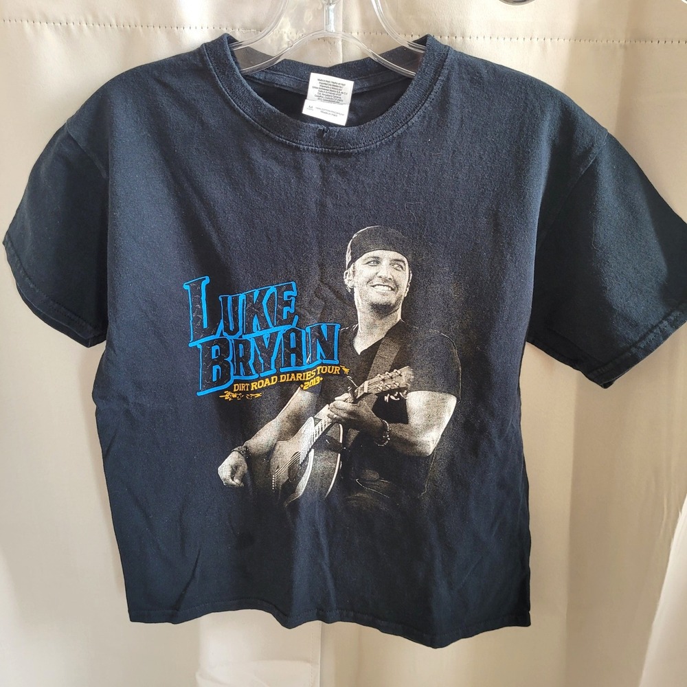 Luke Bryan Youth Shirt Medium Dirt Road Diaries Tour 2013 Graphic Country 21832